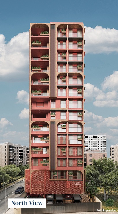 ARMAAN boutique residence, North view — artist impression